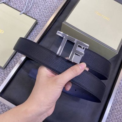 特 Tom Ford 汤姆福特。新款进口双面皮，简约商务男士腰带，3.5Cm宽，配原版包装
