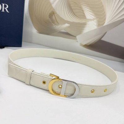 3.0Cm 迪奥羊皮腰带，羊皮皮料，长度：.75.80.85.90.95.100欧，双色五金铜扣原版开模定制庆祝]