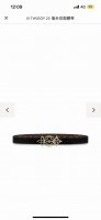 Lv Pyrmide Truck L Oeii雙面腰帶 驢家女士腰帶 寬度2.5Cm 經典色系咖啡花+小牛皮平紋底 配全新花型佩色搭扣 雙面都可以戴 時尚 大方