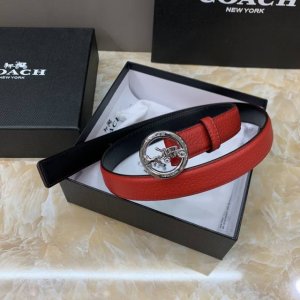 蔻驰女士腰带2.5Cm 专柜同款 双面原版皮 荔枝纹头层牛皮 爆款 搭配裙子裤子都超好看