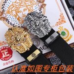 男士腰带：范思哲 原单 男士皮带：百分百头层牛皮，保证真皮。24K纯钢扣双面可用专柜同等质量， 送人自用首选 包装： 请认准如图专柜包装，赠送打孔器，银联发票，