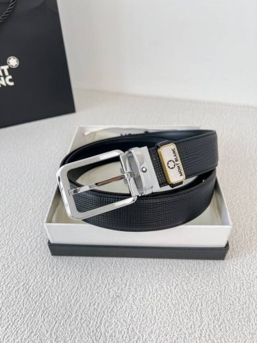 品名：万宝龙 Montblanc原单 腰带 皮带 型号：针扣，新款原版经典精品针式扣头，实物拍摄，原版头层牛皮 材料：百分百头层牛皮，保证真皮。双面可用专柜同等