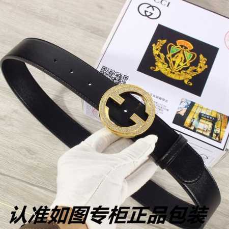 品名：古奇.Gu…Cci镶钻 型号：认准如图专柜包装，赠送打孔器 材料：百分百头层牛皮，保证真皮。24K镶钻钢扣专柜同等质量， 送人自用首选 D - 点击图像关闭