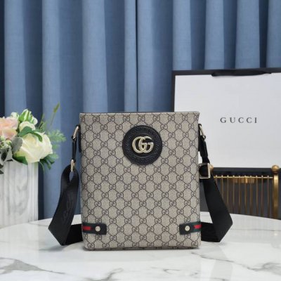 网官同步更新，Gucci古奇新款男士斜挎包进口头层牛皮搭配Pvc手感柔软细腻舒适，版型非常完美上手效果极佳实物拍摄．触手可及的效果、看得到的品质质量绝对强悍尺寸