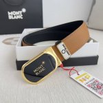品名：万宝龙.Montblanc原单 腰带 皮带 型号：挂扣，新款原版经典精品双色挂扣，实物拍摄，原版头层牛皮 材料：百分百头层牛皮，保证真皮。双面可用专柜同等