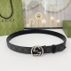 特 Gucci 古驰 3.0Cm 经典进口帆布防水料配牛皮底 搭配官网新款圆线扣 圆弧面铜扣 做工精细