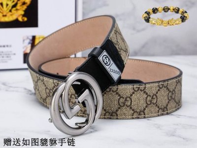皮带：古奇.Gu...Cci原单 腰带：百分百头层牛皮，保证真皮。24K纯钢扣双面可用专柜同等质量， 送人自用首选 包装： 请认准如图专柜包装，