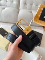 Montblanc万宝龙 宽3.5Cm 采用头层牛皮 精品针式扣头 自由裁剪商务休闲皮带