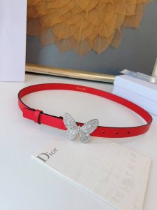 特 Dior 24早春 MéTamorphose 腰带 2.0Cm光滑牛皮革 超級火 蝴蝶搭扣系列