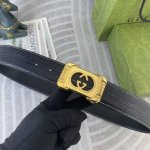 古奇 特种皮腰带系列 ，原厂五金精品不锈钢扣，手感柔软舒适 宽3.8Cm。