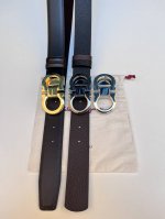 特 Ferragamo 菲拉格慕 宽度:3.5Cm 带身双面进口小牛皮 支持芯片扫码 长度可自行裁剪 让你体验专柜般的感觉 经典款升级版更深层体验 360度无死