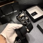Dg 宽4.0Cm Dolce&Gabbana 新款 进口荔枝纹牛皮 Lux 鞍皮腰带，雅致配饰，搭配双电镀标牌