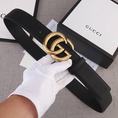 宽度3.8Cm Gucci 手掌纹 双面头层、采用精挑细选进口顶级牛皮，手感柔软细腻！做工精致与专柜1:1品质！商务既有时尚