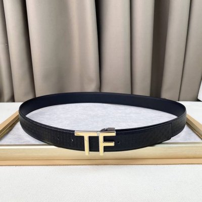 男士Tf 汤尼.福特 牛皮。柔软细腻，百搭大方，宽3.5Cm 、 官网同步，纯铜五金，可裁剪设计！