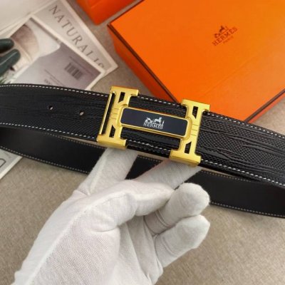爱马仕 特种皮腰带系列 ，原厂五金精品不锈钢扣，手感柔软舒适 宽3.8Cm。P200