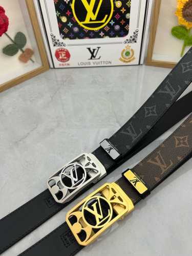 品名：Lv..路易..威登自动带 材质：原单牛皮腰带 百分百头层牛皮腰带保证真皮，24K纯钢扣，专柜原单品质、做工精细，时尚大牌，送人自用首选 包装： 请认准如
