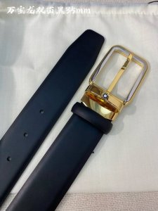 特P180 Montblanc万宝龙 宽3.5Cm 采用头层牛皮 精品针式扣头 自由裁剪商务休闲皮带