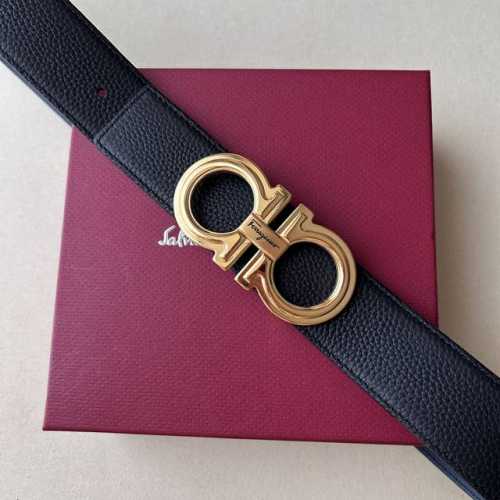 菲拉格慕 尺寸:带宽40Mm 正品尺寸 五金材质:专柜精品扣，真空电镀，工艺精细 带身材质:天然头层牛皮，质感十足，手感柔软。时尚个性，经典百搭！可自行选择搭配