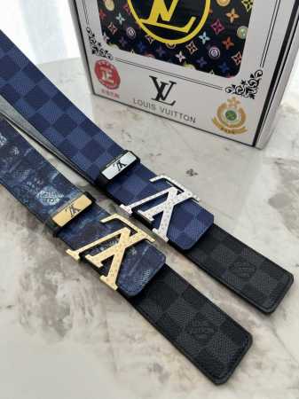 品名：Lv..路易..威登原单 材质：原单牛皮腰带 百分百头层牛皮腰带保证真皮钢扣，专柜原单品质、做工精细，时尚大牌，送人自用首选 包装： 请认准如图专柜包装赠 - 点击图像关闭