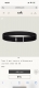 特 Tube H Belt Buckle & Reversible Leather Stra p40Mm