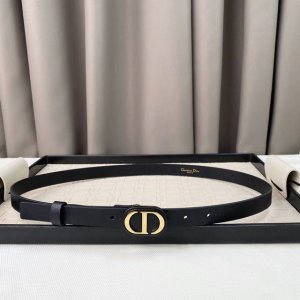 特P170 Dior 23 新款 C D搭扣黄铜小牛皮腰带 经典永存 2.0Cm
