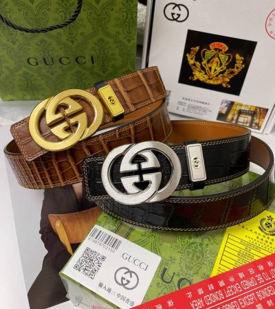 皮带：古奇..Gu..Cci顶级复刻. DDD 腰带：古驰.原单品质百分百头层牛皮，保证真皮。雕花镂空工艺.真空电镀.永不掉色.24K纯钢扣头层鳄鱼皮纹路双面两