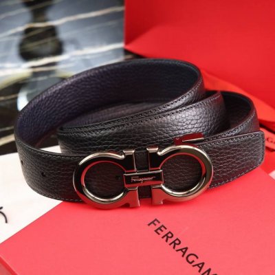 Salvatore Ferragamo菲拉格慕男士3.5Cm精致原版金属夹扣，原厂小牛皮可剪裁。送人自用都非常有牌面 DDD