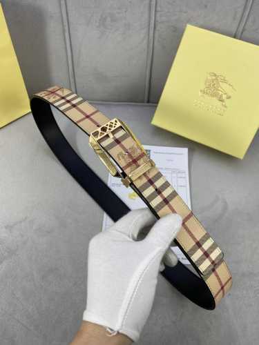巴宝莉：原单质量，新款男士腰带 小牛皮皮带 专柜同步新款Burberry博柏利休闲款，宽度3.5Cm