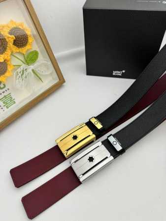 品名：万宝龙 Montblanc 材质：原单牛皮腰带 百分百头层牛皮腰带保证真皮，24K纯钢扣，专柜原单品质、做工精细，时尚大牌，送人自用首选 包装： 请认准如 - 点击图像关闭