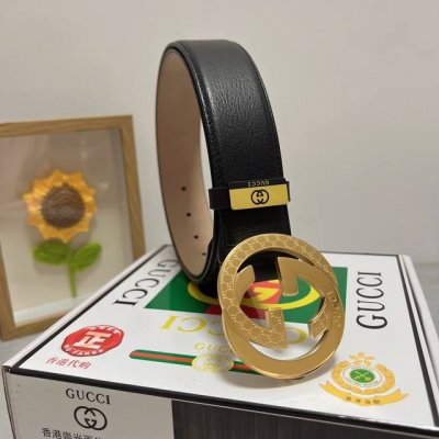 品名：古奇.Gu...Ci 原单 材质：原单牛皮腰带 专柜原单品质、做工精细，时尚大牌，送人自用首选 包装： 请认准如图专柜包装赠送打孔器手提袋专柜礼盒宽度3.