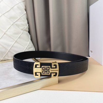 纪梵X 头层牛皮3.8Cm 年轻时髦 官网同步 纯铜金属标识 该皮带可调节 且能根据需要剪裁 达到修身效果