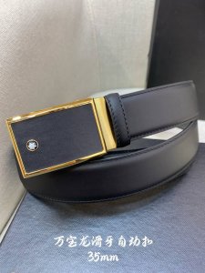 万宝龙男士自动腰带- 宽度34Mm 316精品钢扣 精工打造 手感柔软 可以裁剪