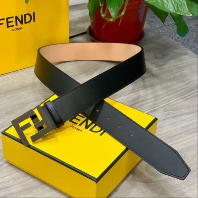 特 Fendi 芬迪宽38Mm 男士时尚休闲腰带 进口小牛皮+头层磨砂底 顶级做工，搭配标志Ff搭扣，奢华时尚休闲 原单品质。