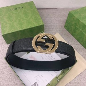 配全套包装礼盒 古驰：原单头层牛皮小冲孔压G面，内衬头层小牛皮底，搭配原单扣.原单皮料定制，专柜宽度3.8