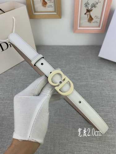宽度2.0Cm Dior 迪奧 爆款平面無線帶身 Saddle黑色牛皮革皮带。 烤漆金属“Cd”标志 採用進口雙面頭層牛皮