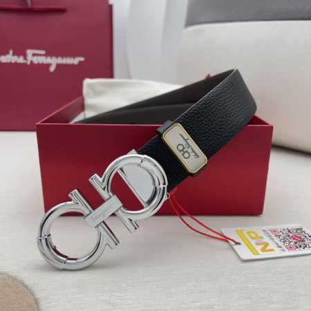 品名：菲拉格慕.Ferrgamo腰带 皮带 原单 型号：挂扣，纯铜材质经典挂扣，实物拍摄，头层牛皮 材料：百分百头层牛皮，保证真皮。纯铜材质，真空电镀永不掉色， - 点击图像关闭