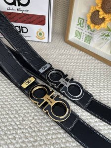 品名：菲拉格幕 原单钻扣 DDD 材质：原单牛皮腰带 百分百头层牛皮腰带保证真皮，24K纯钢扣，专柜原单品质、做工精细，时尚大牌，送人自用首选 DDD 包装：