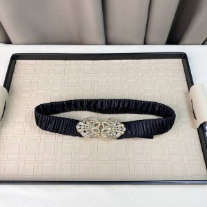 C Hanel 亮面浅金色金属 满钻装饰。羊皮带身 3.0Mm精品 弹性极好 码数S M L Xl