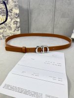 宽度2.0Cm Dior 迪奧 爆款平面無線帶身 Saddle进口小牛皮带身 金属“Cd”标志 採用進口雙面頭層牛皮