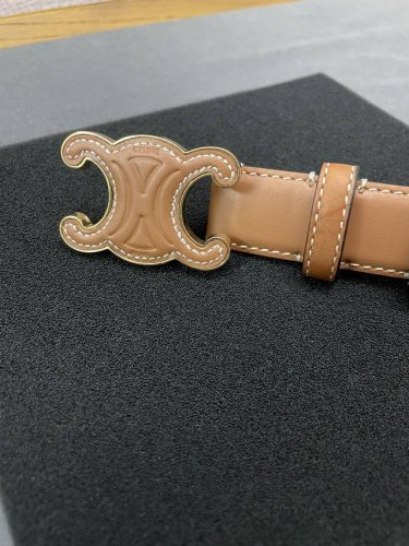 特 代购级CéLine 年上新 凯旋门腰带。人气王 一直火爆。复古精致，小牛皮材质 上身效果高级洋气--宽度2.5Cm