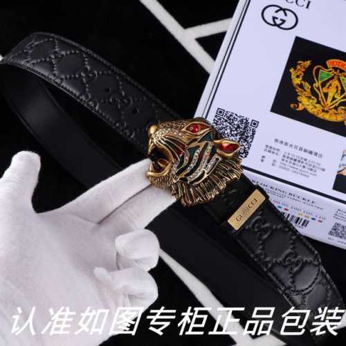 品名：古奇.Gu Cci虎头 型号：认准如图专柜包装，赠送打孔器 材料：百分百头层牛皮，保证真皮。24K纯钢扣，虎虎生威Gg系列专柜同等质量， 送人自用首选 包