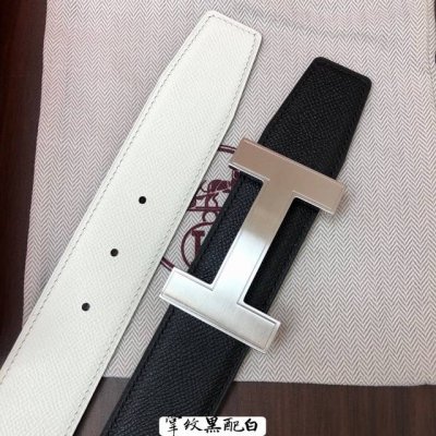 Hermes-38Mm 爱马仕专柜同步 进Epsom双面小牛皮 精钢精品五金 双面可用