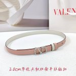 2.0Cm 华伦天奴双面平纹腰带，双面头层牛皮皮料，长度：.75.80.85.90.95.100欧，铜五金钻扣原版开模定制庆祝]