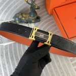 爱马仕 特种皮腰带系列 ，原厂五金精品不锈钢扣，手感柔软舒适 宽3.8Cm。