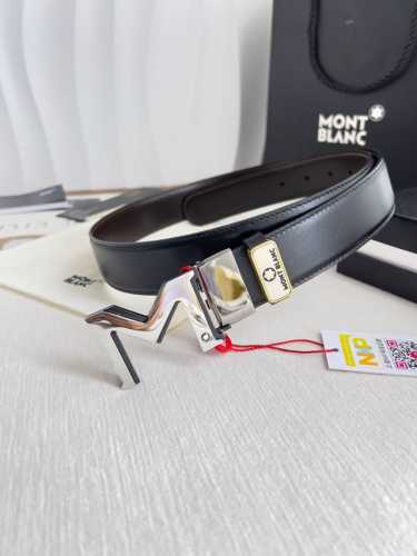 品名：万宝龙.Montblanc原单 腰带 皮带 型号：挂扣，新款原版经典精品双色挂扣，实物拍摄，原版头层牛皮 材料：百分百头层牛皮，保证真皮。双面可用专柜同等