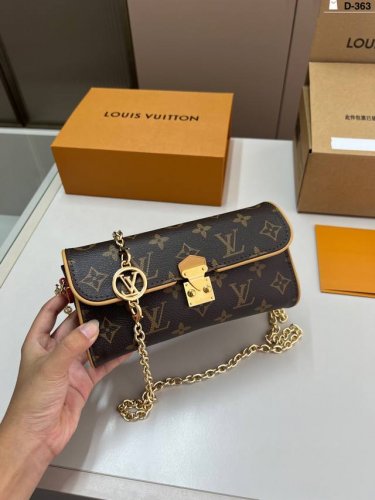 芯片版本 Lv 中古链条包Eva 腋下两用包！ 斜挎太好看 D-363尺寸20×12折叠盒飞机盒