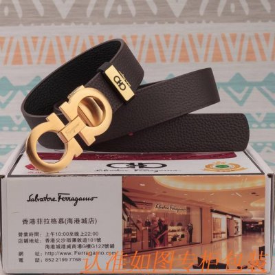 男款腰带：菲拉格幕原单牛皮腰带 男款皮带：材质百分百头层牛皮腰带保证真皮皮带，专柜原单品质、做工精细，时尚大牌，送人自用首选包装： 请认准如图专柜包装赠送打孔器