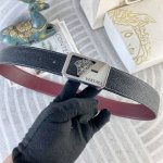 范思哲 特种皮腰带系列 ，原厂五金精品不锈钢扣，手感柔软舒适 宽3.8Cm。