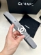 特 宽度3.0Cm Chanel 香奈儿进口柔软小牛皮纹路清晰五金配件金 银色金属磨胶钢扣。