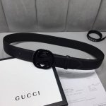 配送专柜全套礼盒包装。 G U C C I 原單品質 老鼠貨 宽度4.0毫米 進口荔枝紋面平紋小牛皮底 精品經典圓雙g钢扣，尽显高贵！